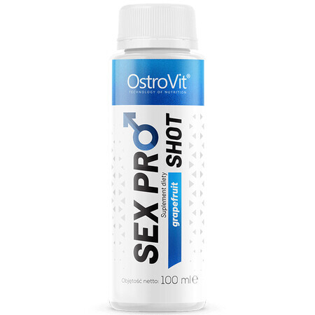 OstroVit Sex Pro Shot, sabor pomelo, 100 ml