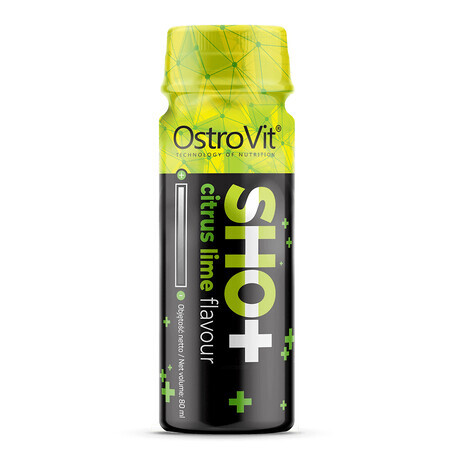 OstroVit Shot, aromă de lămâie și limetă, 80 ml