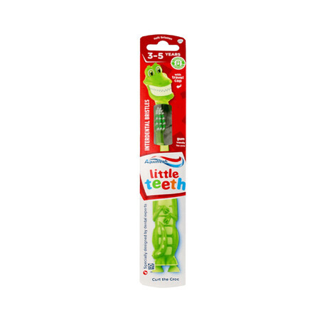 Aquafresh Little Teeth, cepillo de dientes infantil, 3-5 años, Suave, 1 unidad