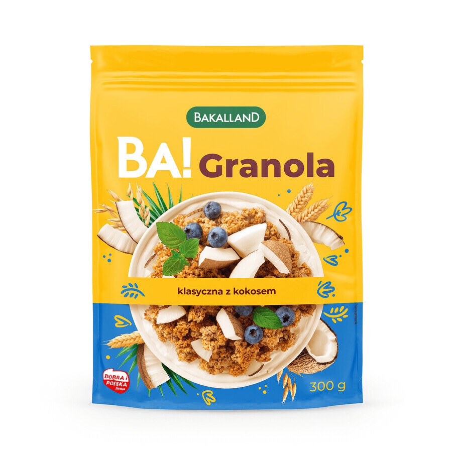 Bakalland BA ! Granola classique avec noix de coco, 300 g