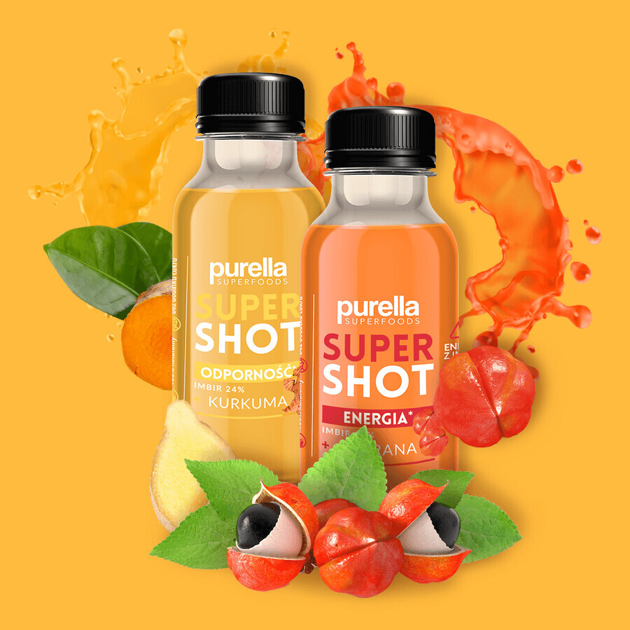 Purella Superfoods SuperShot Immunity Calm Drink Ginger + Turmeric 100ml