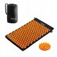 4Fizjo Acupressure Mat, esterilla de acupresi&#243;n con coj&#237;n, 72 cm x 42 cm, negro y naranja