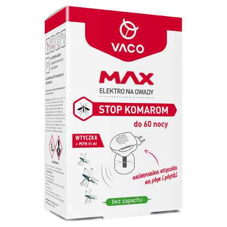 Vaco Max Elektro für Insekten, Stecker + Mückenschutz, 45 ml