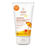 Weleda Baby & Kids Sun Edelweiss, loción solar para pieles sensibles, FPS 50, 50 ml