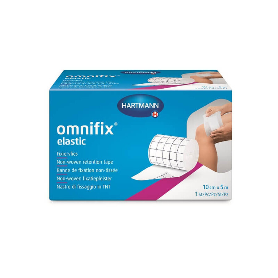 Omnifix Parche elástico autoadhesivo 10cmx5m, 1 pieza, Hartmann