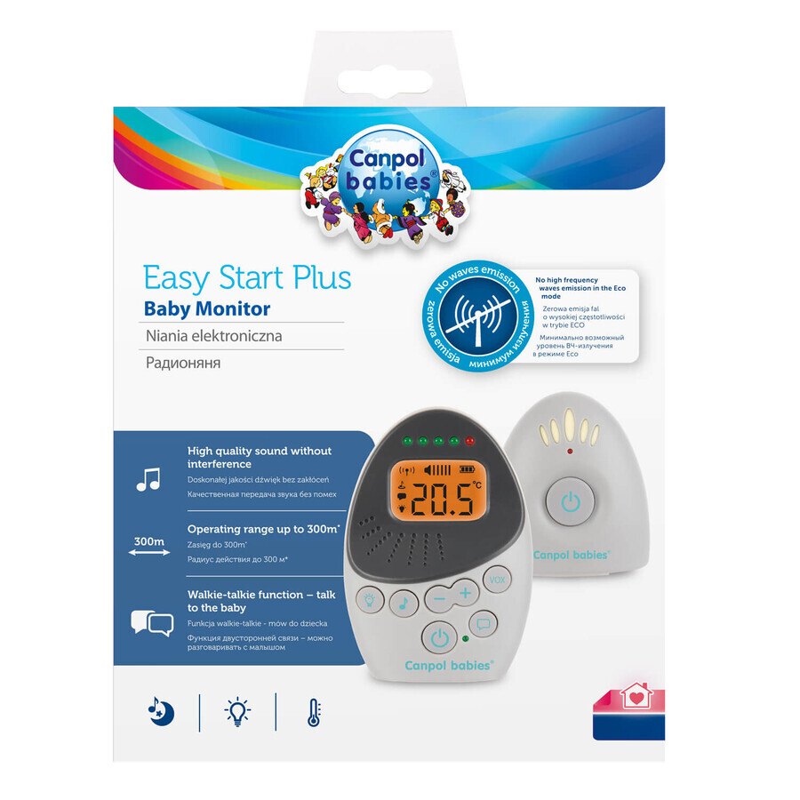 Canpol Babies EasyStart Plus, vigilabebés electrónico bidireccional