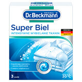 Dr. Beckmann Super White, blanqueador intensivo de tejidos, polvo, 3 x 40 g