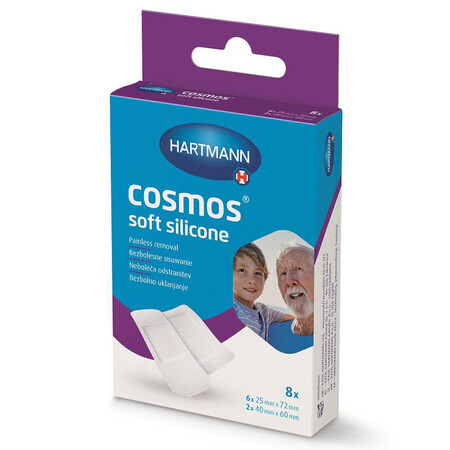 Plasturi Cosmos Soft Silicone, 8 bucati, Hartmann