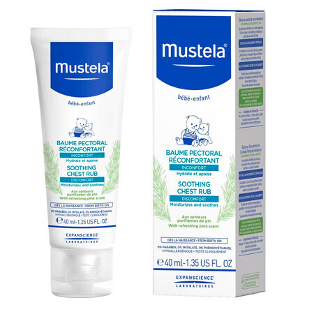 Mustela Crema Massaggio Bambini Balsamica Azione Lenitiva Idratante, 40ml