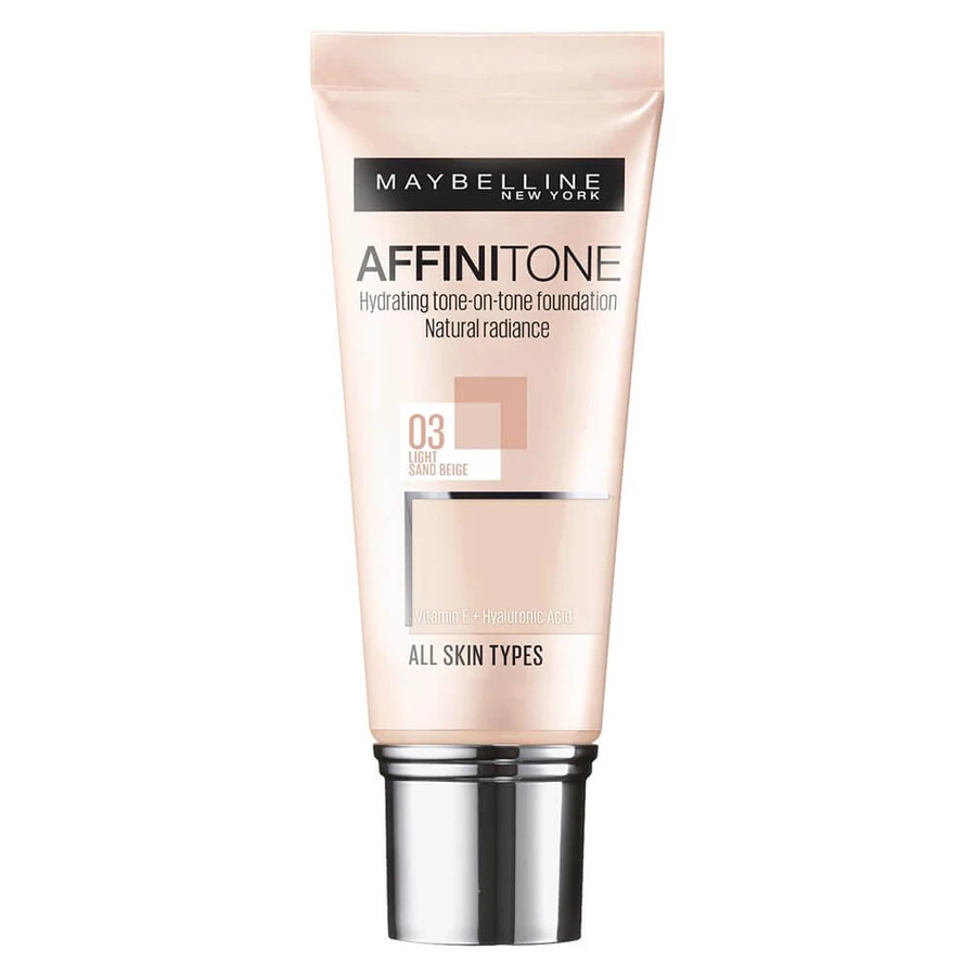 Maybelline Affinitone Nawilżający podkład 03 Light Sand Beige, 30 ml: ceny i cechy