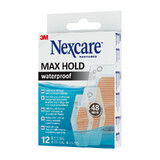 MAX HOLD parches impermeables, 12 piezas, Nexcare