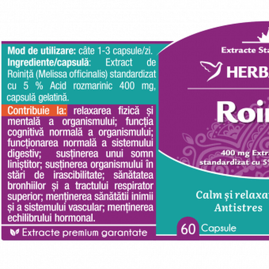 Herbagetica Roinita x 60 stuks