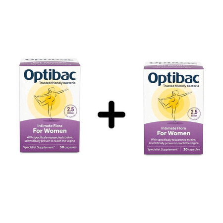 Optibac Probioticum voor vaginale flora, 2x30 capsules