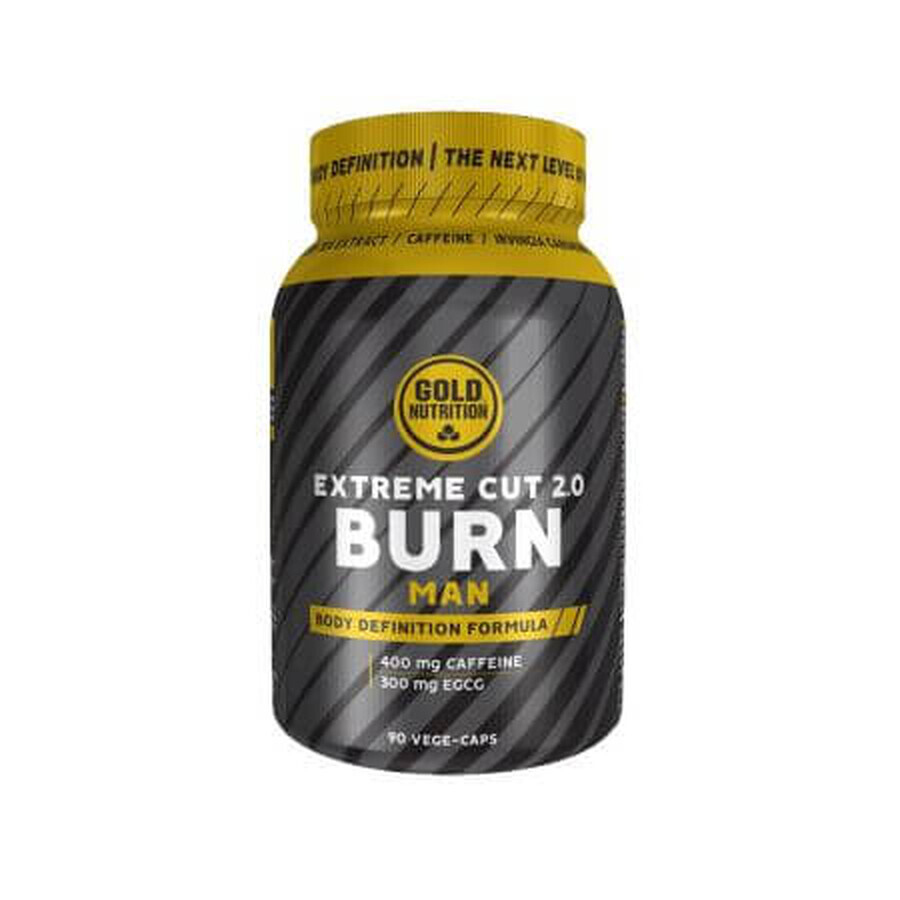 Extreme Cut Burn 2.0 Hombre, 90 cápsulas vegetales, Gold Nutrition