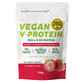 Prote&#237;na vegetal en polvo con sabor a fresa V-Protein, 720 g, Gold Nutrition