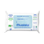 Toallitas limpiadoras húmedas con agua, 60 unidades, Mustela