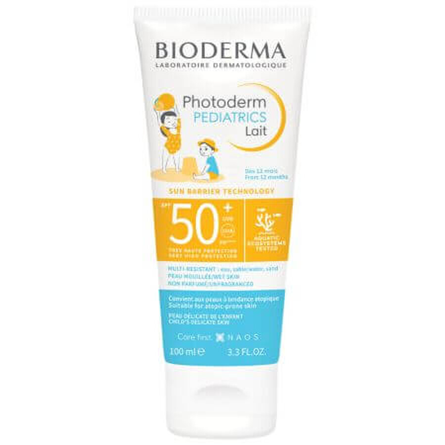 Sun protection milk SPF 50+ for children Photoderm Pediatrics, 100 ml, Bioderma