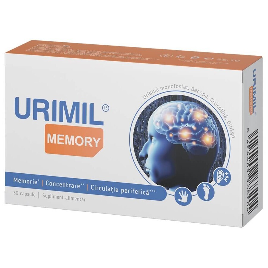 Urimil Memoria, 30 cápsulas, Naturpharma