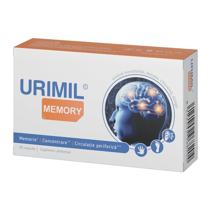 Urimil Memoria, 30 cápsulas, Naturpharma