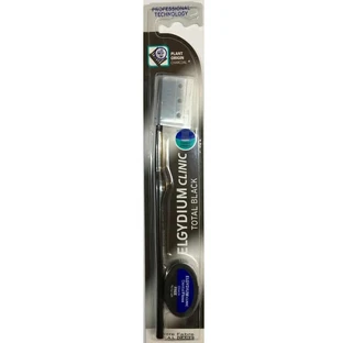 Clinic Total Black cepillo de dientes negro + Hilo Dental hilo dental negro, Elgydium
