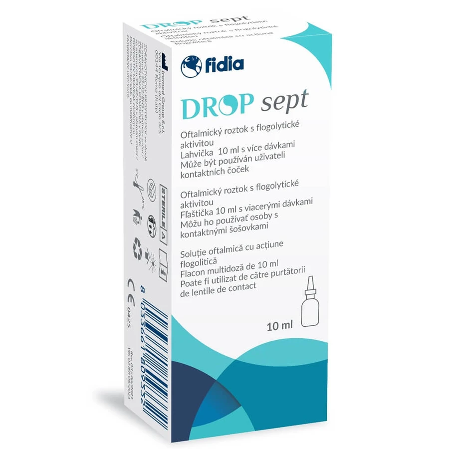 Dropsept oogdruppels, 10 ml, Fidia Farmaceutici