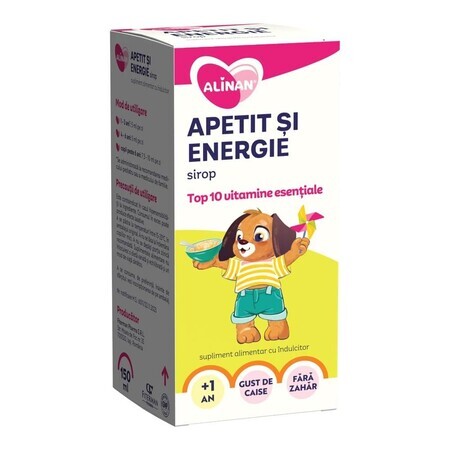 Jarabe de apetito y energía, 150 ml, Alinan