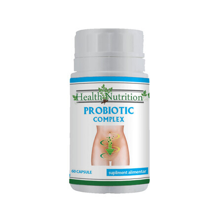 Complejo probiótico, 60 cápsulas, Health Nutrition