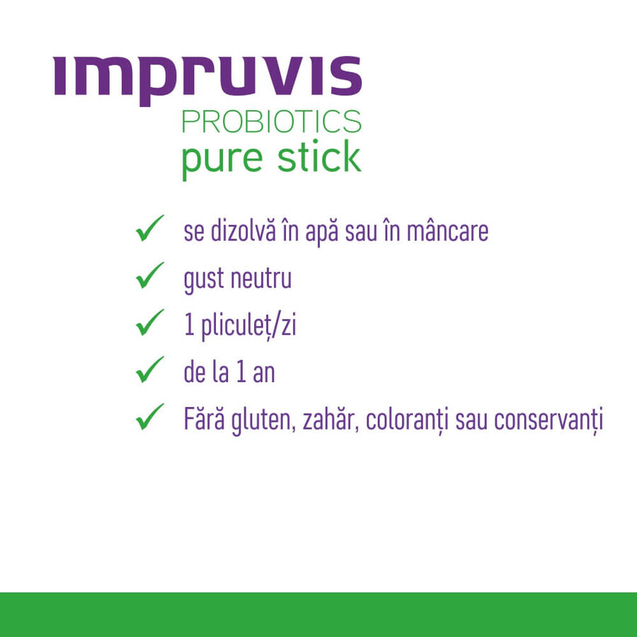 Probiotics Pure Stick, 10 sobres, Impruvis