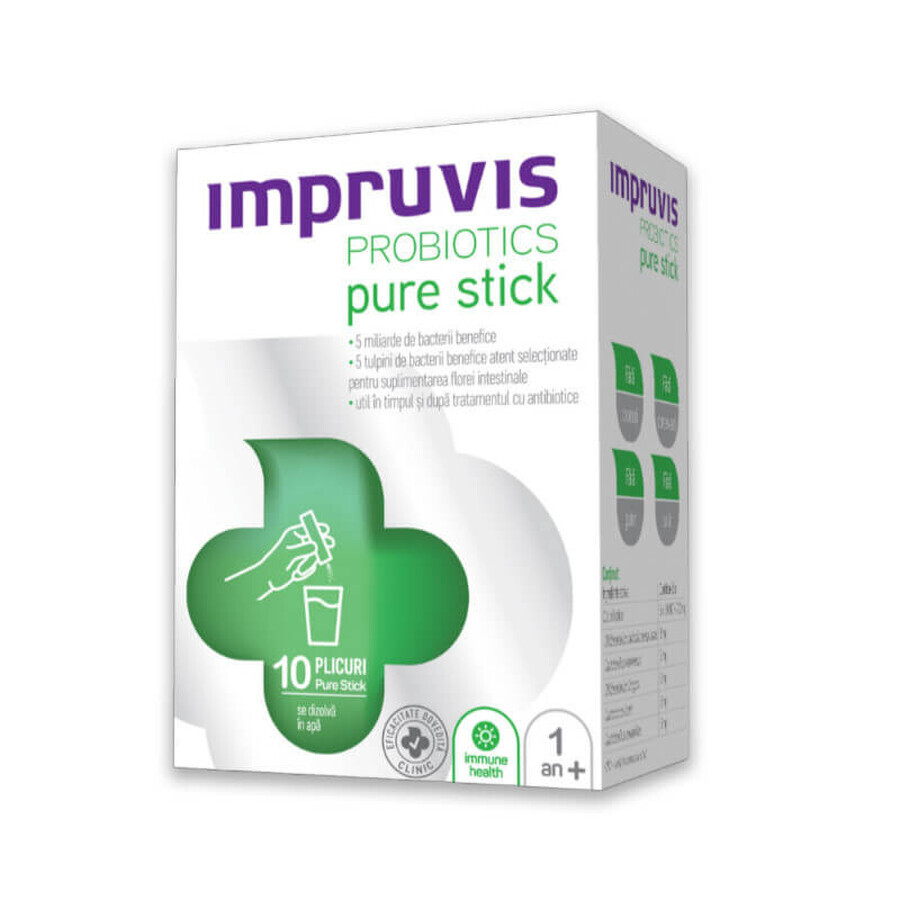 Probiotica Pure Stick, 10 zakjes, Impruvis