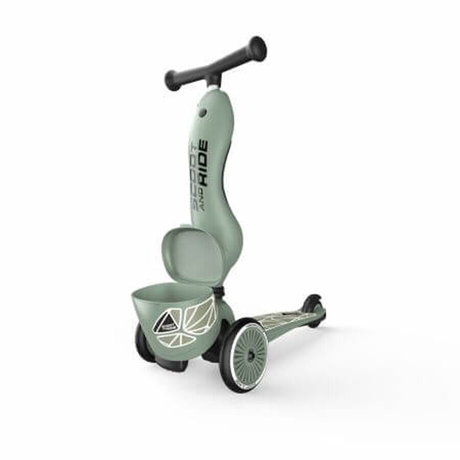 Patinete infantil descapotable 2 en 1 Highwaykik 1, 1 - 5 años, Lifestyle Greenlines, Scoot &amp; Ride