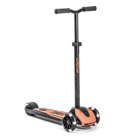 Highwaykick 5, trottinette réglable et pliable pour enfants, 5 ans et plus, Peach, Scoot &amp; Ride