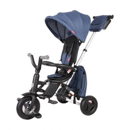 Triciclo ultraplegable para niños Nova Rubber, Azul oscuro, Coccolle