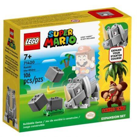 Kit d'extension Rambi Rhino, 7 ans et +, 71420, Lego Super Mario