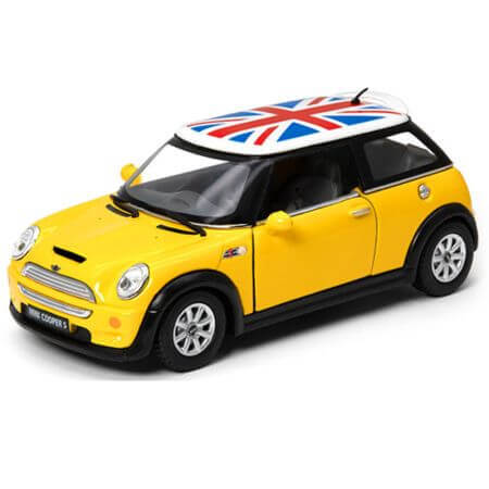 Mini Cooper S metalen speelgoedauto, 13 cm, Kinsmart