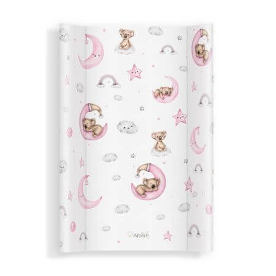 Matelas d'emmaillotage pour bébé avec incrustation, 70x47,5 cm, Heaven World Pink, Klups