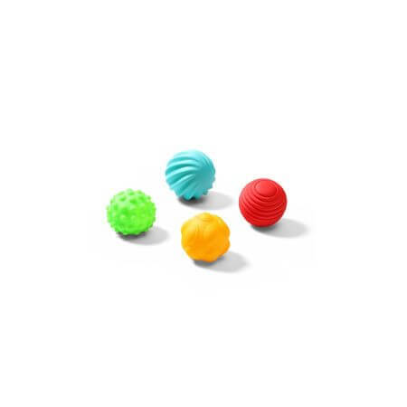 Juego de bolas sensoriales, 4 piezas, +6 meses, Babyono