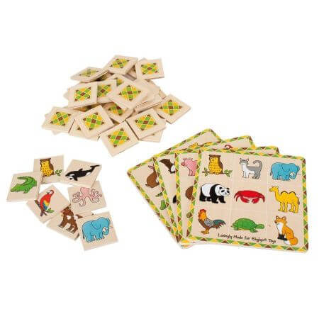 Juego de memoria Loto, +3 años, Big Jigs