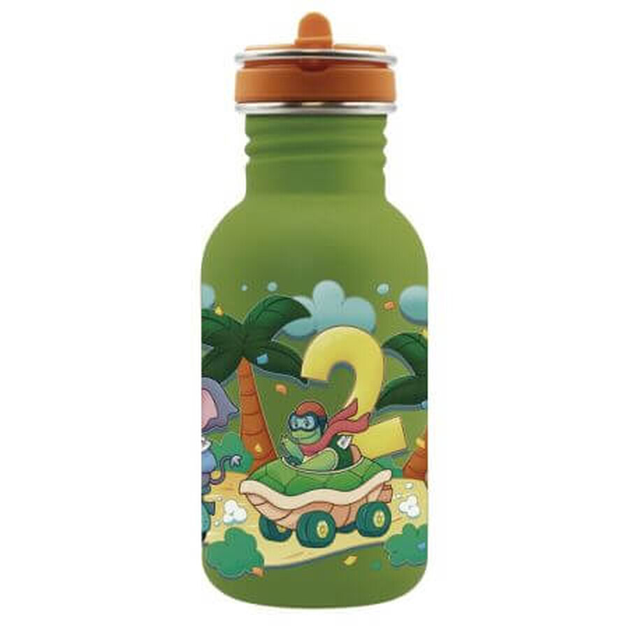 Recipiente Flow de acero inoxidable, Funny Cars, 500 ml, Laken