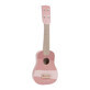 Instrumento musical guitarra de madera, rosa, +3 a&#241;os, Little Dutch