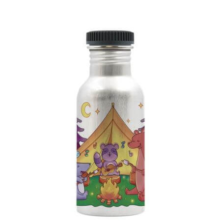 Recipiente de aluminio Plain, Animal Camping, 600 ml, Laken