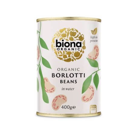 Frijoles enlatados Borlotti Bio, 400 g, Biona