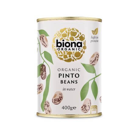 Judías Pintas Bio en conserva, 400 g, Biona