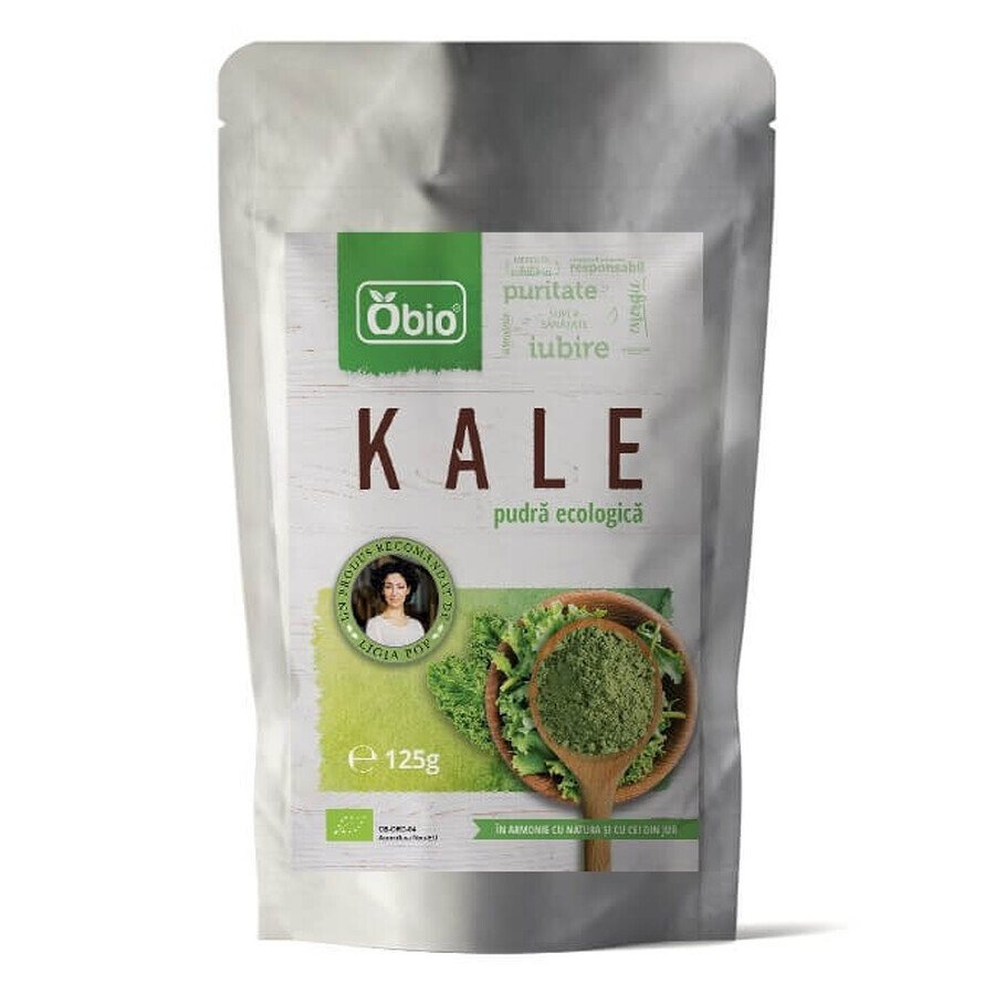 Organic Kale powder, 125 g, Obio