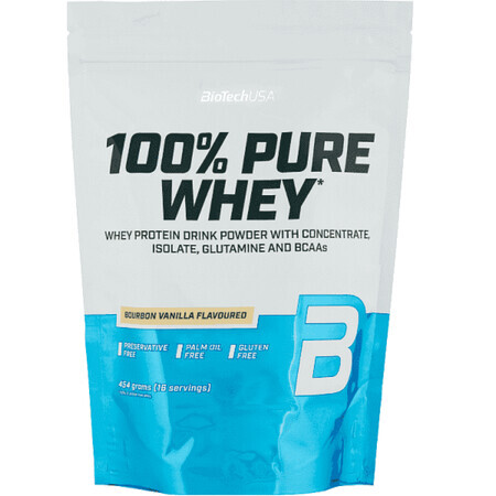 Pudra proteica 100% Pure Whey Bourbon Vanilla, 454 g, BioTech USA