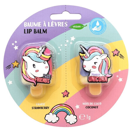 Bálsamo labial para niños Unicornio, 1 g, Cuídate