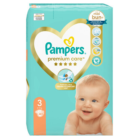 Pampers Premium Care, nr. 3, 6-10 kg, 40 stuks, Pampers