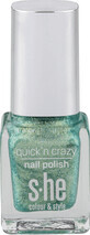 She colour&amp;amp;style Esmalte de u&#241;as Quick&amp;#39;n Crazy 323/801, 6 ml