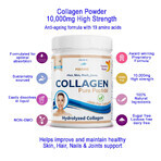 Pulbere de colagen hidrolizat tip 1 si 3 Marine Fish 10.000 mg, 300 g, Swedish Nutra