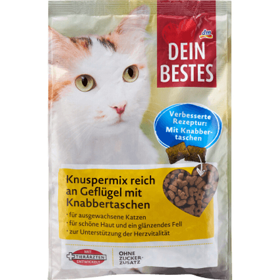 Dein Bestes Katzentrockenfutter mit Hühnergeschmack, 1 kg