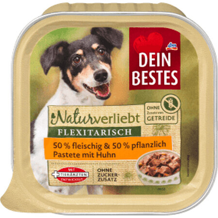 Dein Bestes Nassfutter für Hunde mit Huhn, Naturverliebt Flexitarian, 150 g